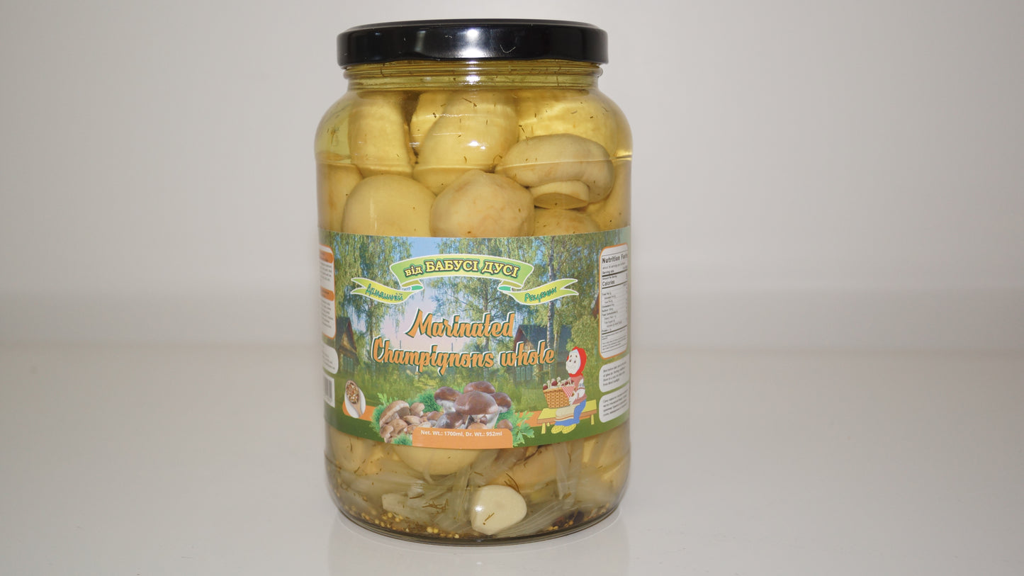 Biд Бабусi Дусi - Mushrooms - In Brine - Champignon - 1700mL