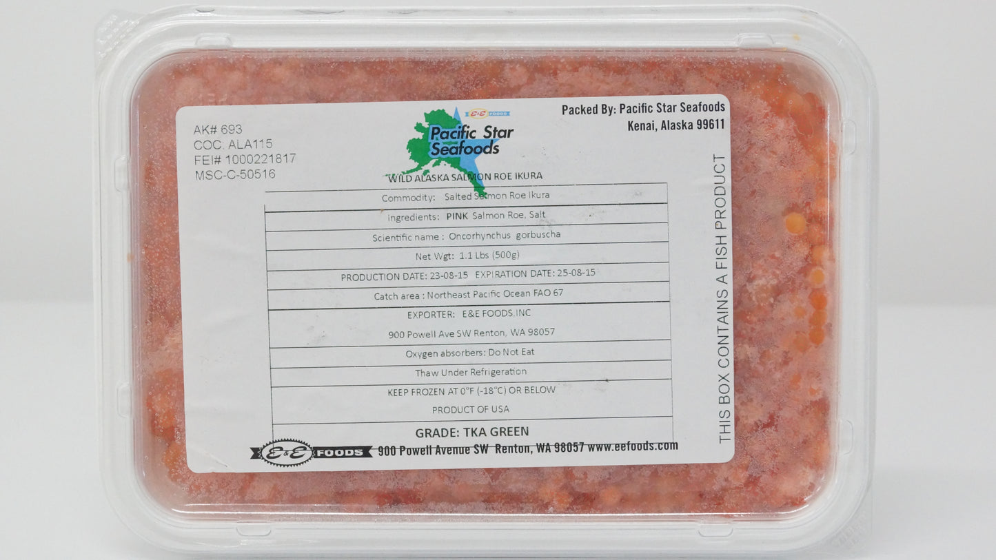 Pacific Star Seafoods - Wil Alaska Salmon Roe (Ikura) 1.1lbs