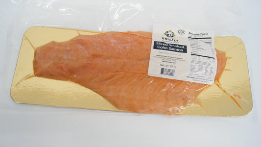 Grizzly Sliced Smoked Coho Salmon 25oz