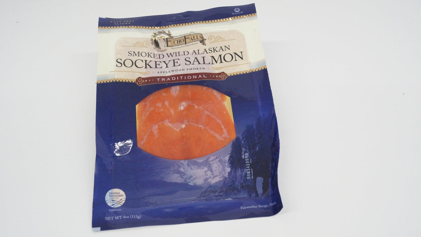 Echo Falls Smoked Wild Alaskan Sockeye Salmon 113g